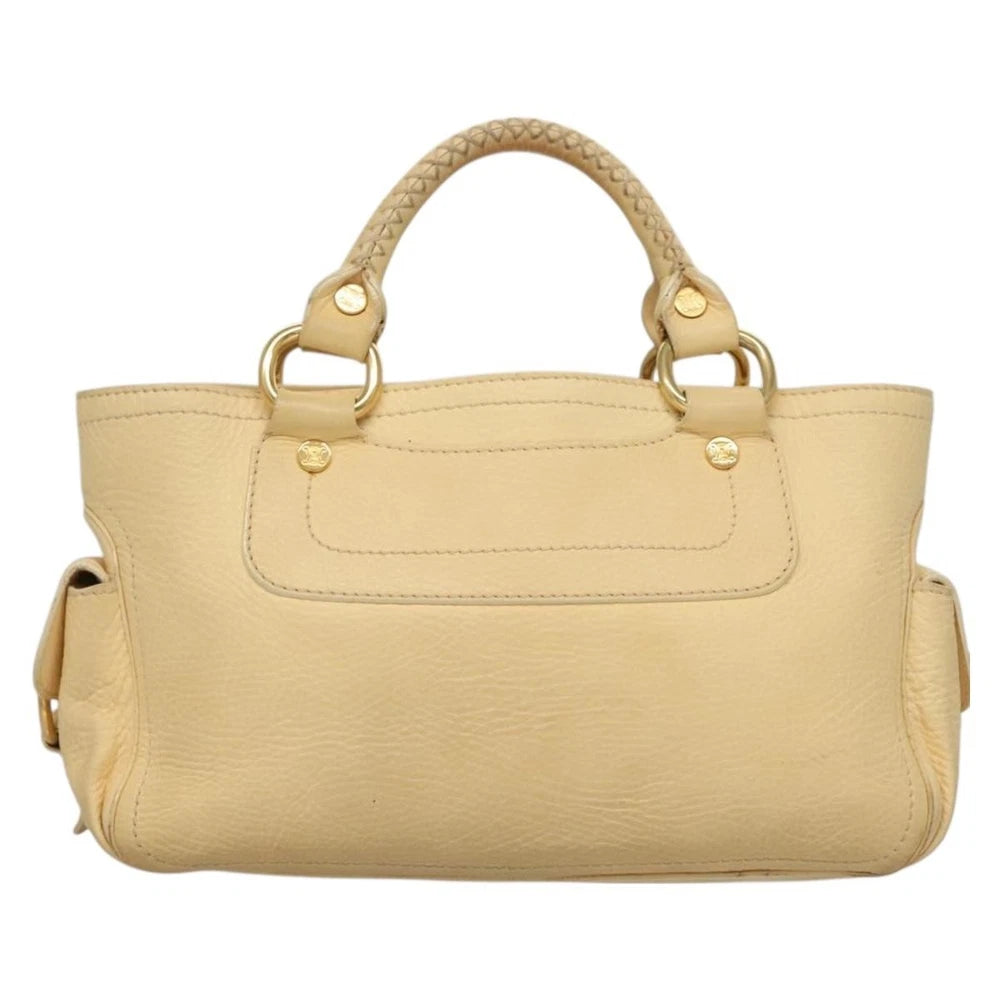 Celine Boogie Bag - Beige Leather