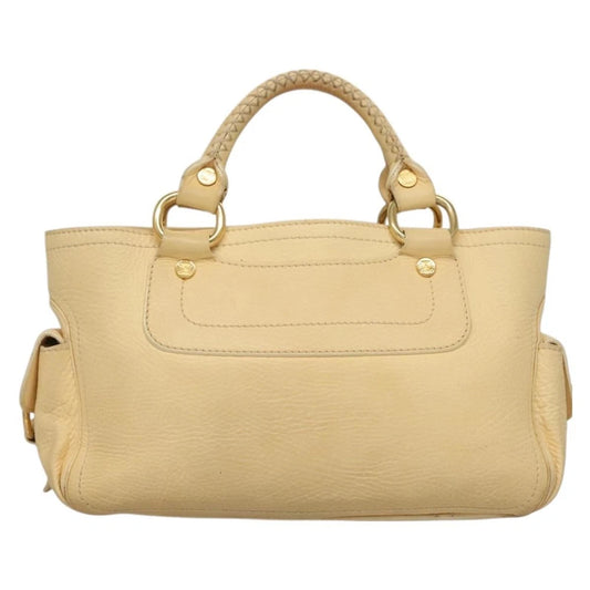 Celine Boogie Bag - Beige Leather