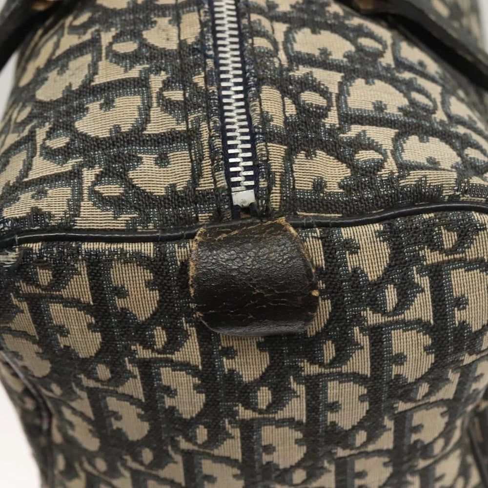 Christian Dior Boston Bag 30 -  Navy Trotter Canvas