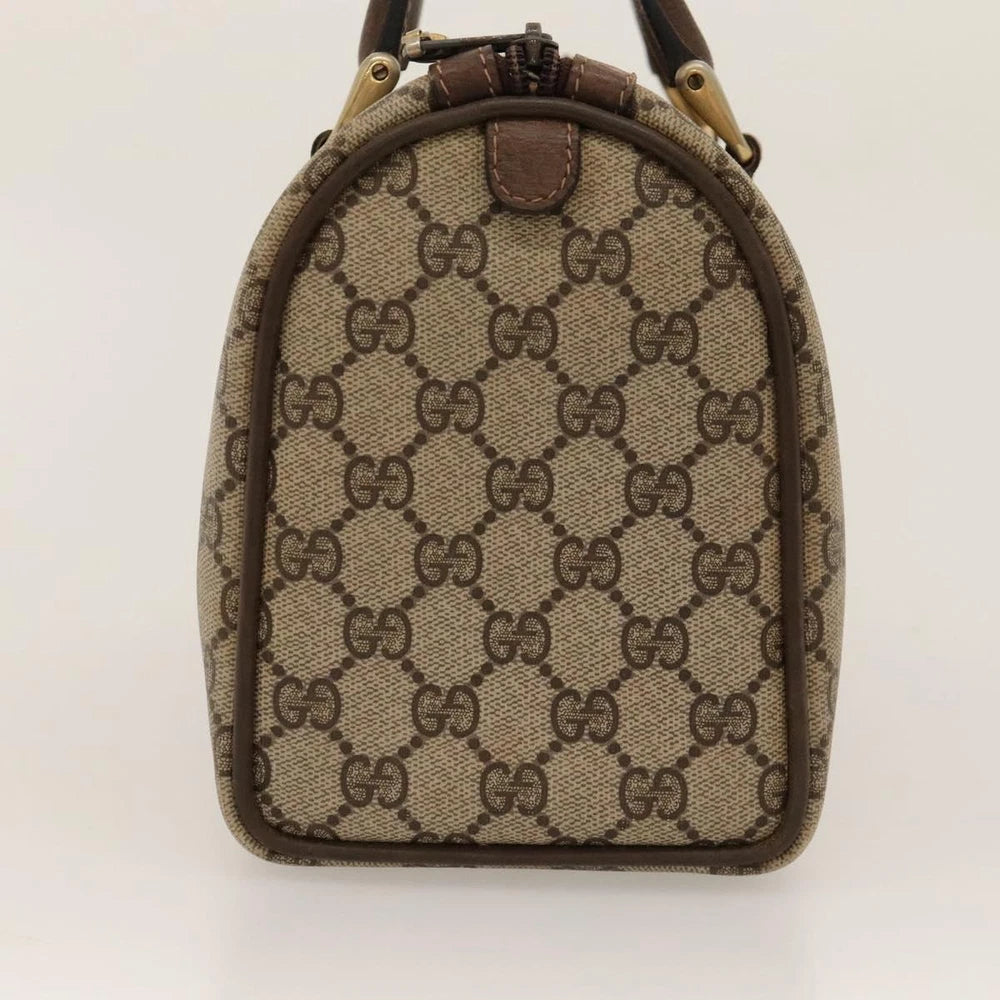 GUCCI BOSTON BAG GG SUPREME WEB SHERRY LINE