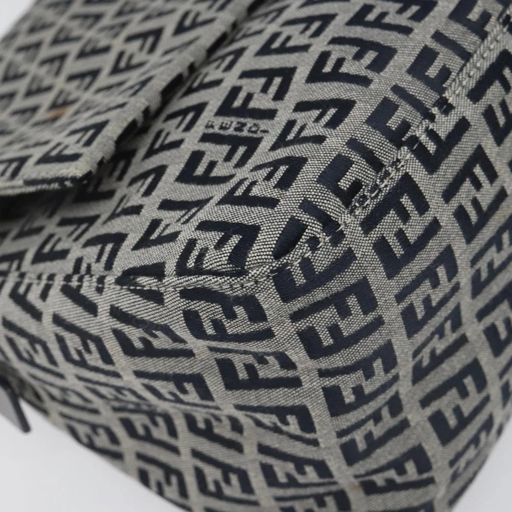 FENDI MAMMA BAGUETTE ZUCCHINO CANVAS NAVY