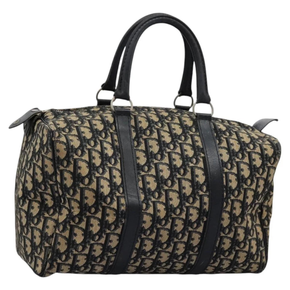 CHRISTIAN DIOR BOSTON BAG 30 TROTTER CANVAS