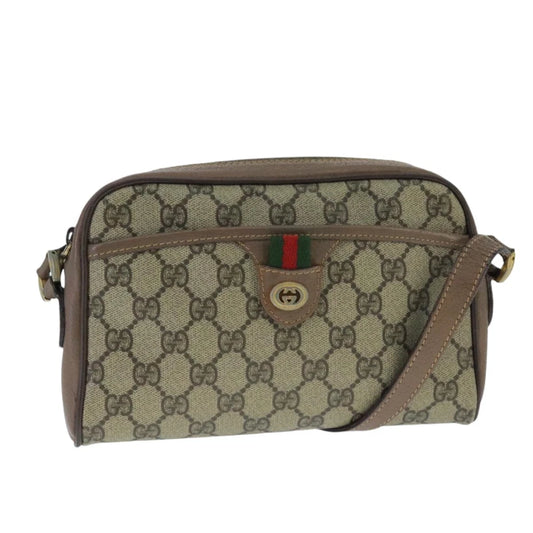 VINTAGE GUCCI CROSSBODY BAG GG SUPREME WEB SHERRY LINE