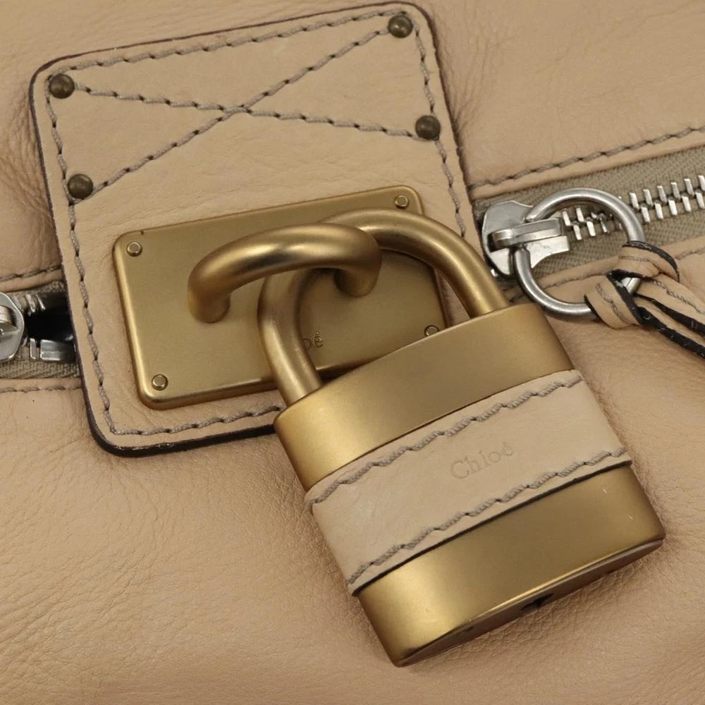 CHLOE PADDINGTON BAG BEIGE LEATHER