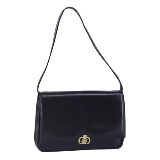 CELINE BLACK LEATHER SHOULDER BAG - Brands Select