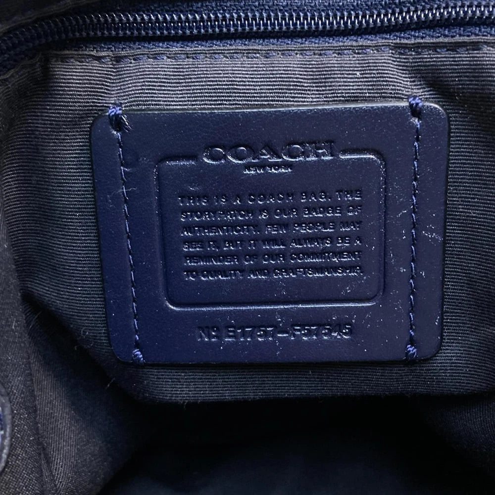 Coach Bag - Navy Leather