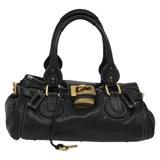 CHLOE PADDINGTON BAG BLACK LEATHER