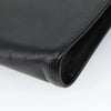 SAINT LAURENT CLUTCH BLACK LEATHER