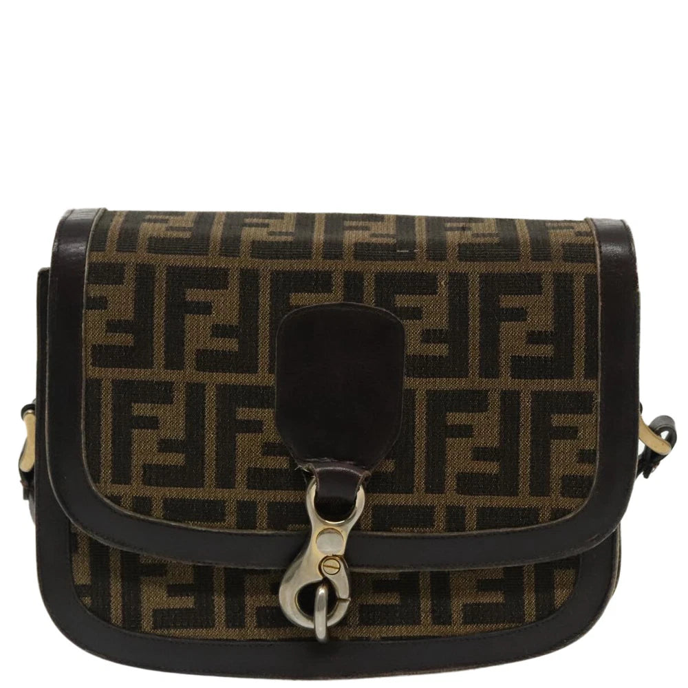 VINTAGE FENDI CROSSBODY BAG ZUCCA CANVAS