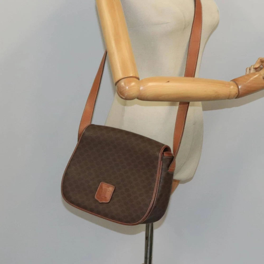 VINTAGE CELINE CROSSBODY BAG MACADAM CANVAS