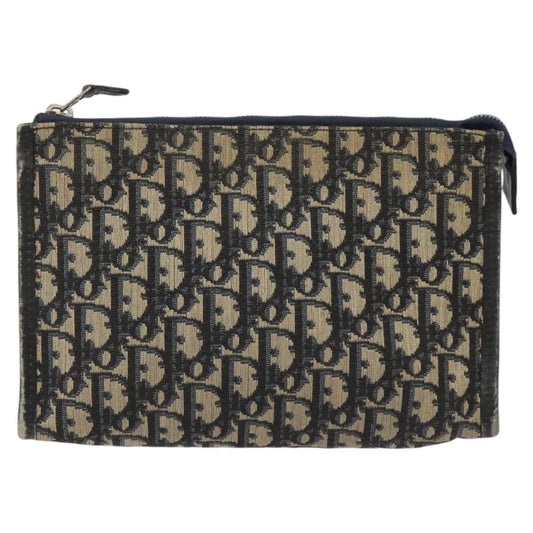 CHRISTIAN DIOR CLUTCH TROTTER CANVAS