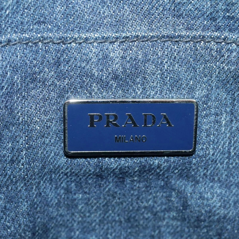 PRADA BIJOUX CANAPA BAG DENIM