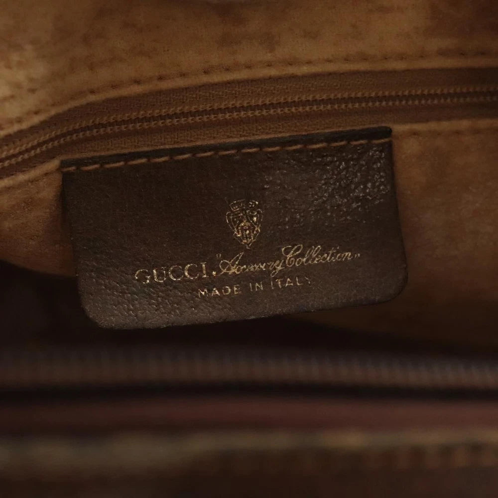 GUCCI BOSTON BAG GG SUPREME WEB SHERRY LINE