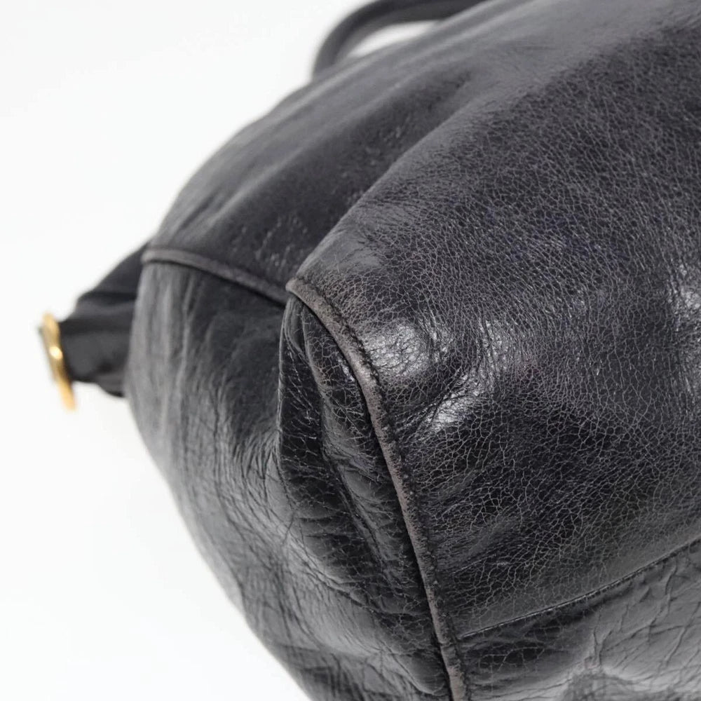 VINTAGE PRADA BAG BLACK LEATHER
