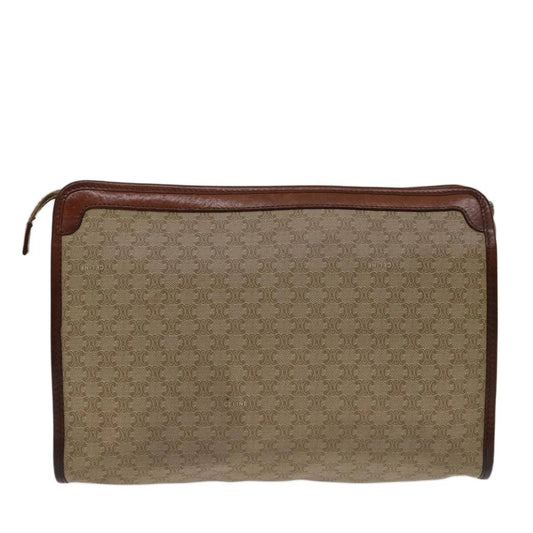 CELINE CLUTCH MACADAM CANVAS
