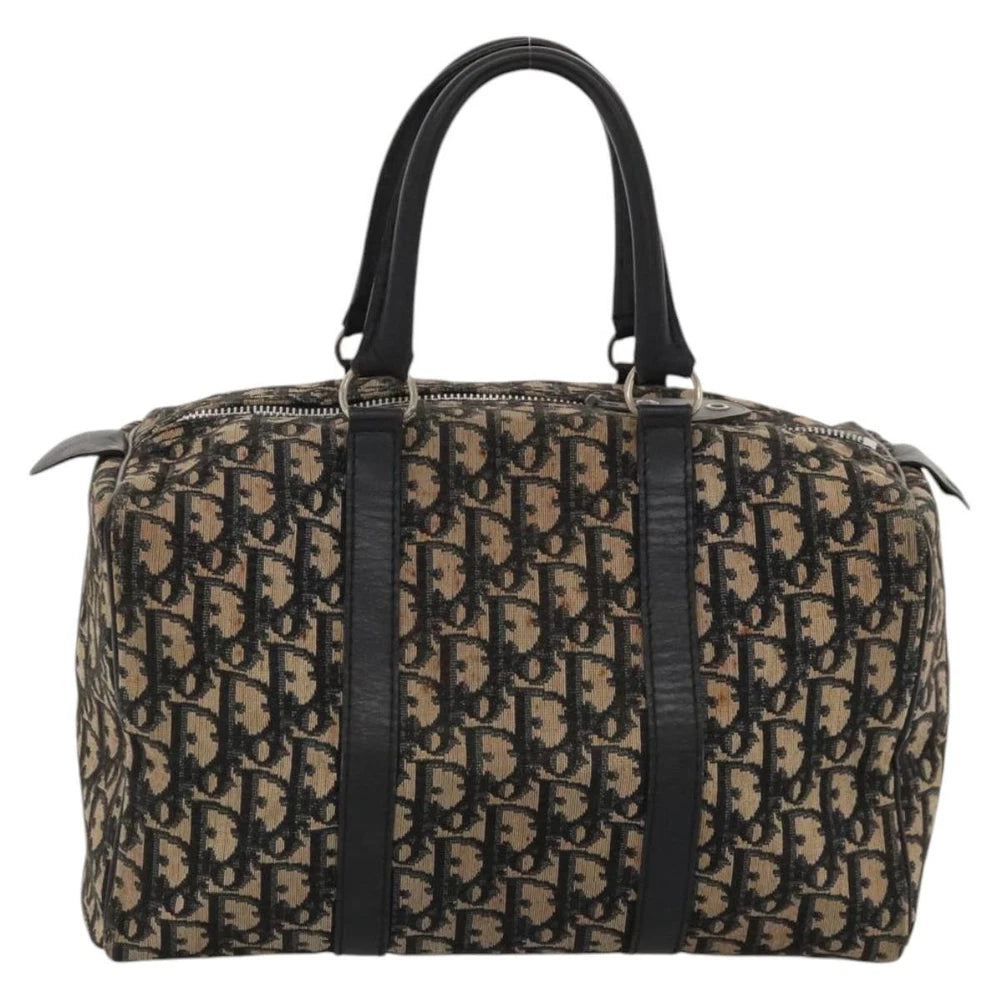 CHRISTIAN DIOR BOSTON BAG 30 TROTTER CANVAS