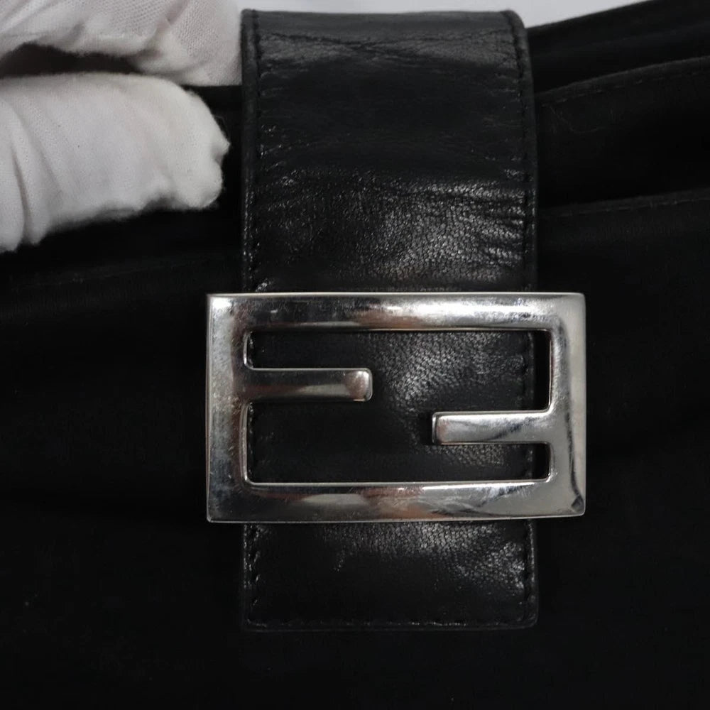 FENDI SHOULDER BAG BLACK NYLON