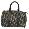 Dior Boston Bag 30 - Navy Trotter Canvas