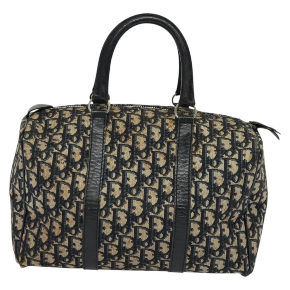 Dior Boston Bag 30 - Navy Trotter Canvas