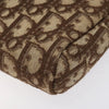 CHRISTIAN DIOR CLUTCH BROWN TROTTER CANVAS