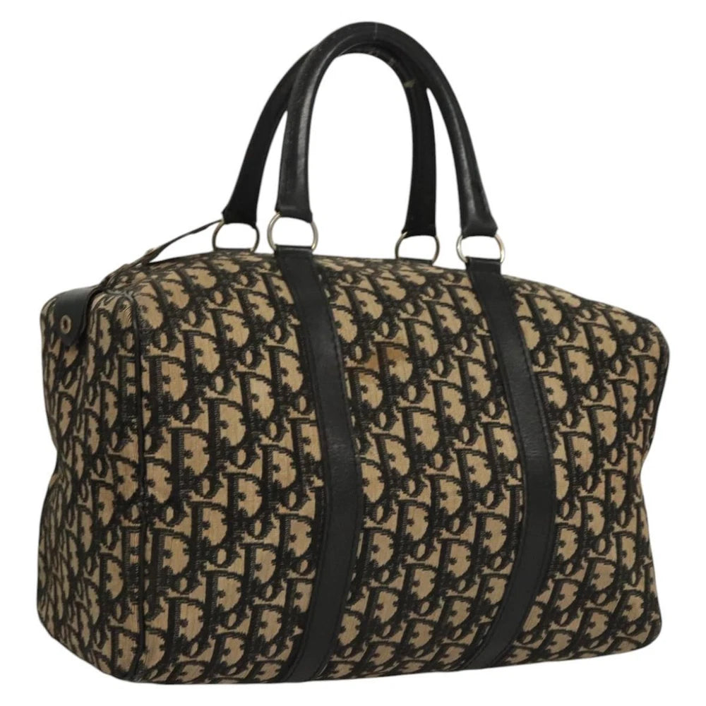 CHRISTIAN DIOR BOSTON BAG 30 TROTTER CANVAS