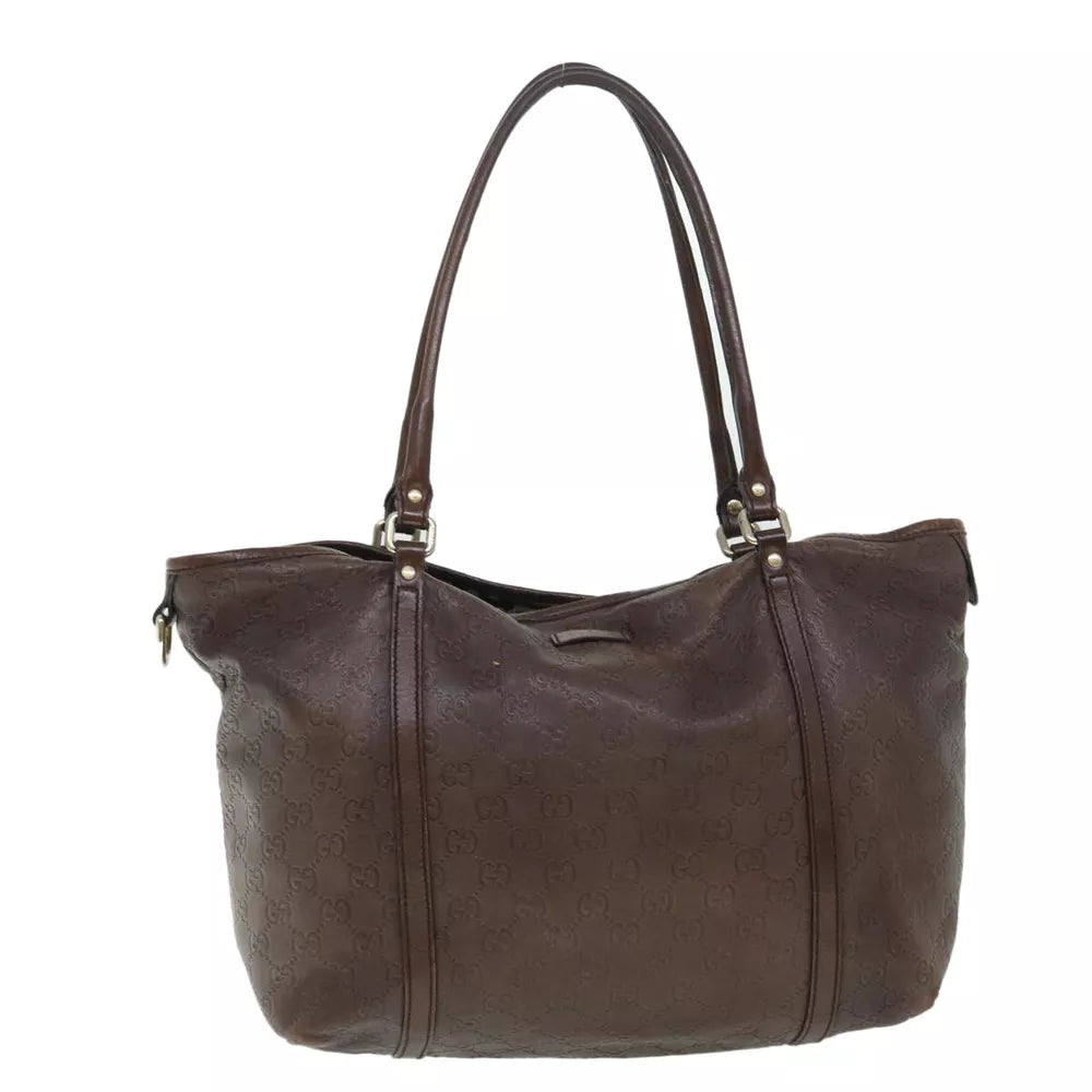 GUCCI GUCCISSIMA SHOULDER BAG GG CANVAS