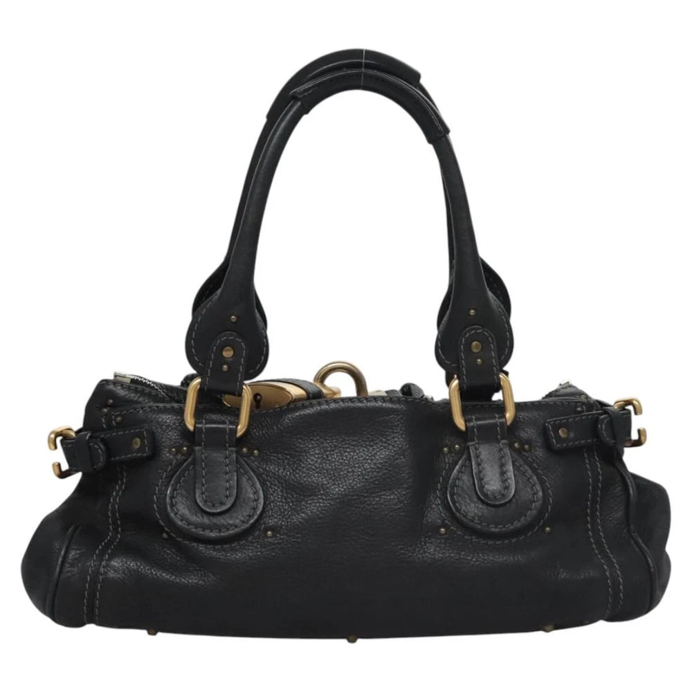 CHLOE PADDINGTON BAG BLACK LEATHER