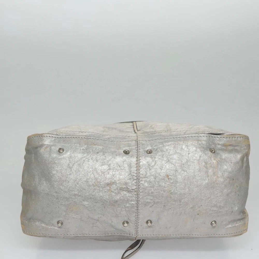 CHLOE PADDINGTON BAG SILVER LEATHER