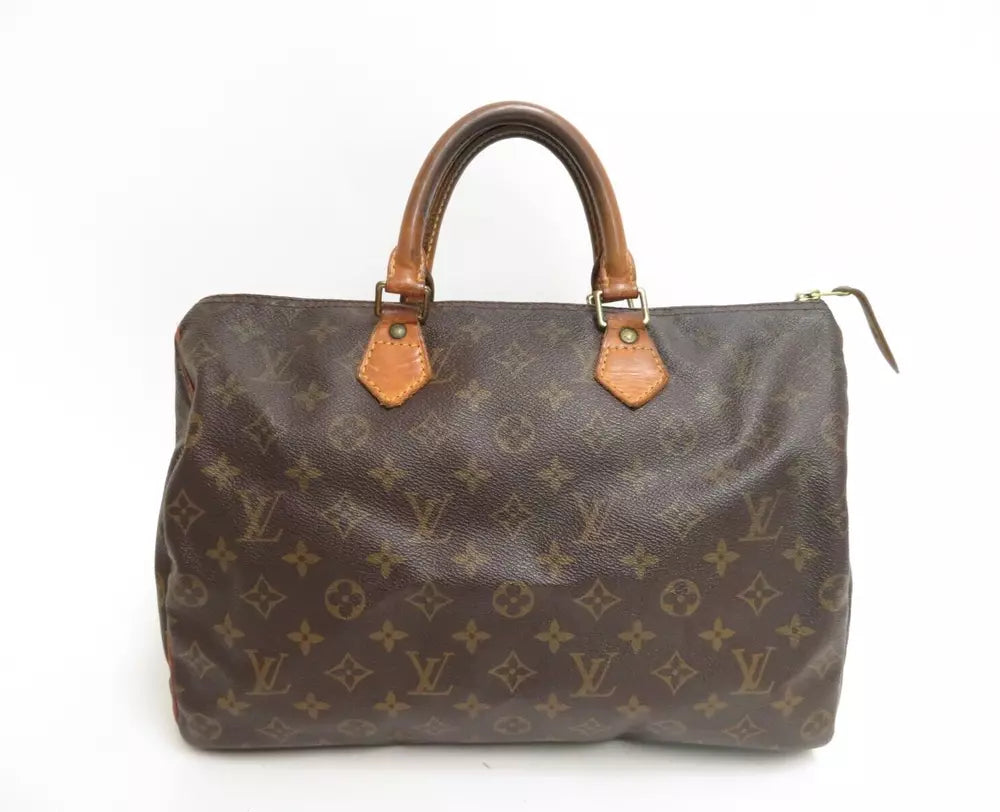 LOUIS VUITTON SPEEDY 35 BAG MONOGRAM CANVAS