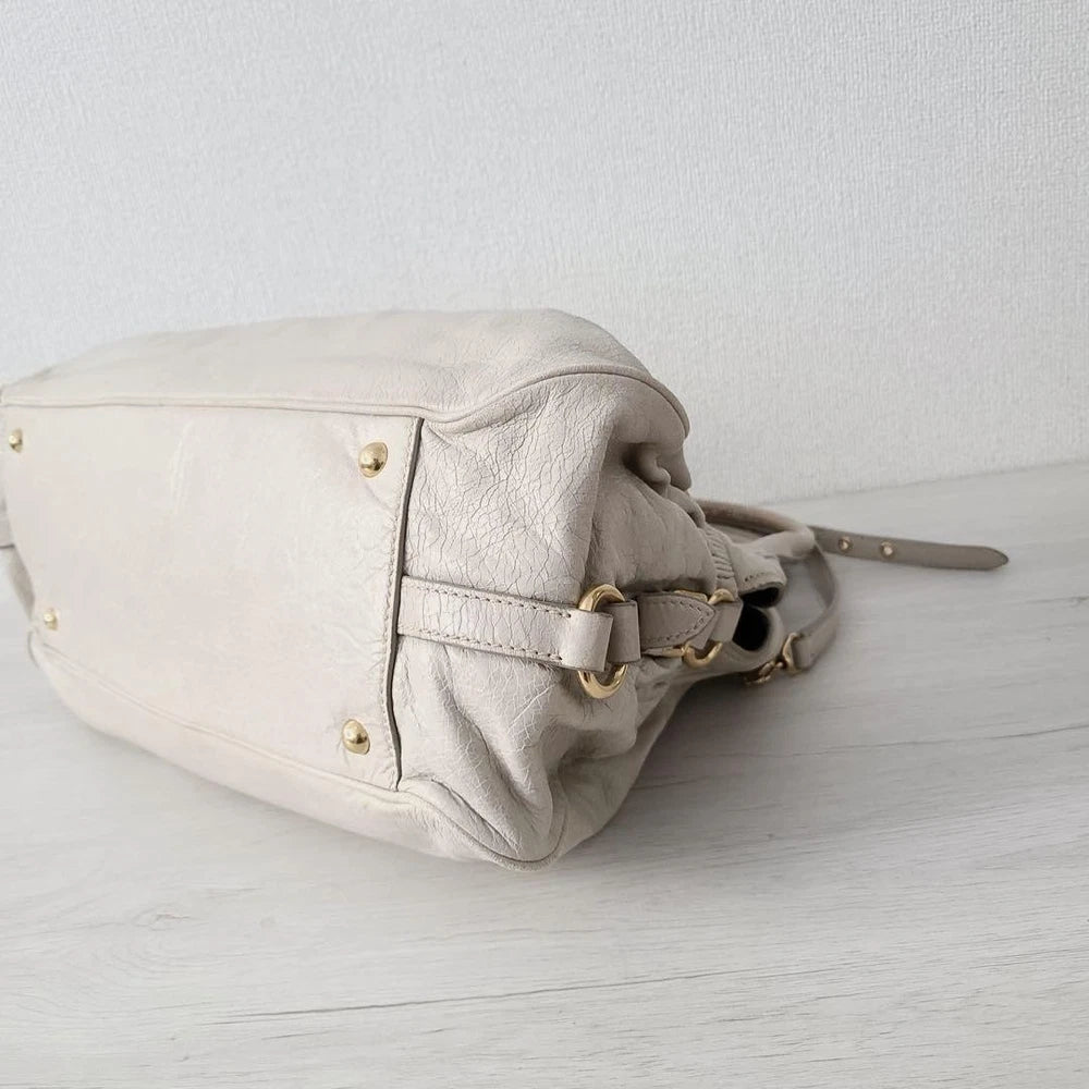 Miu Miu Bag - White/grey Leather