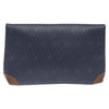 CHRISTIAN DIOR CLUTCH HONEYCOMB CANVAS