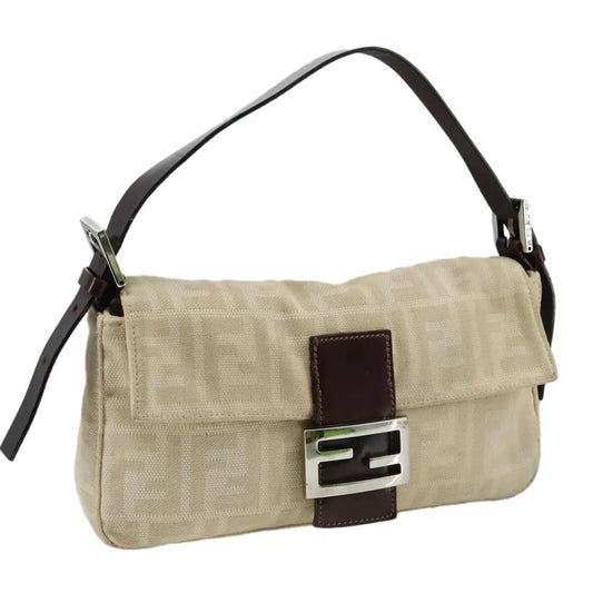 FENDI MAMMA BAGUETTE SHOULDER BAG ZUCCA CANVAS - Brands Select