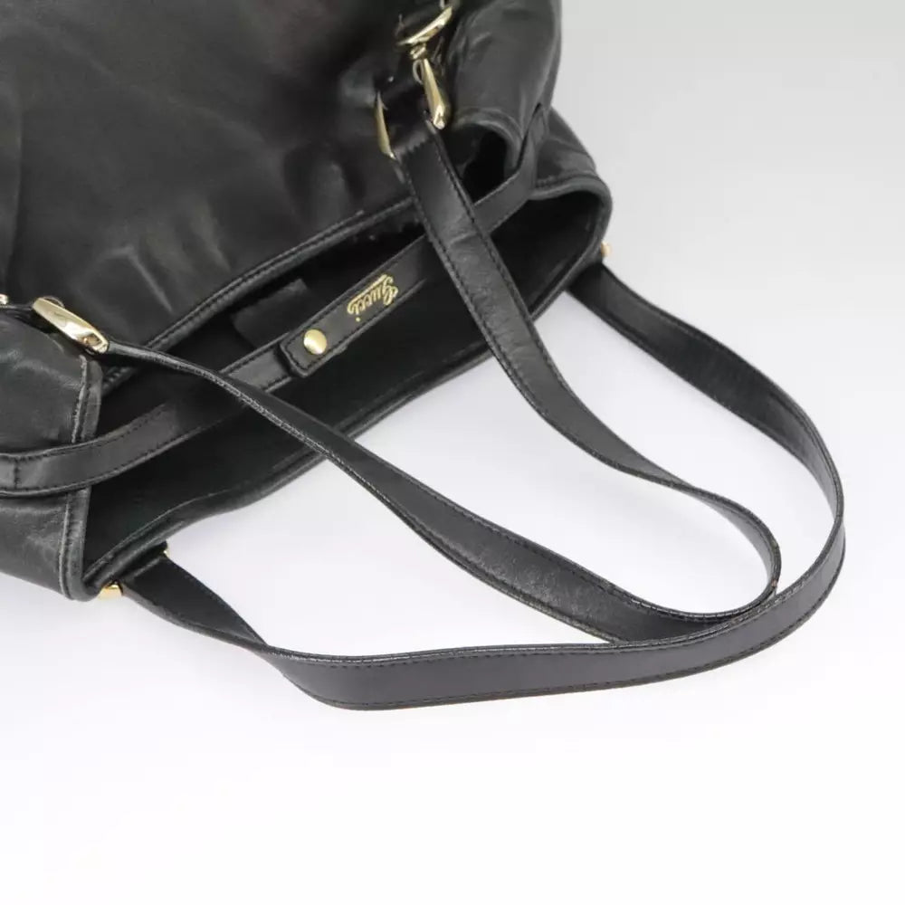 GUCCI ABBEY BLACK LEATHER TOTE BAG - Brands Select