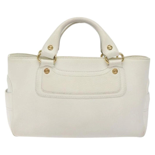 Celine Boogie Bag - White Leather