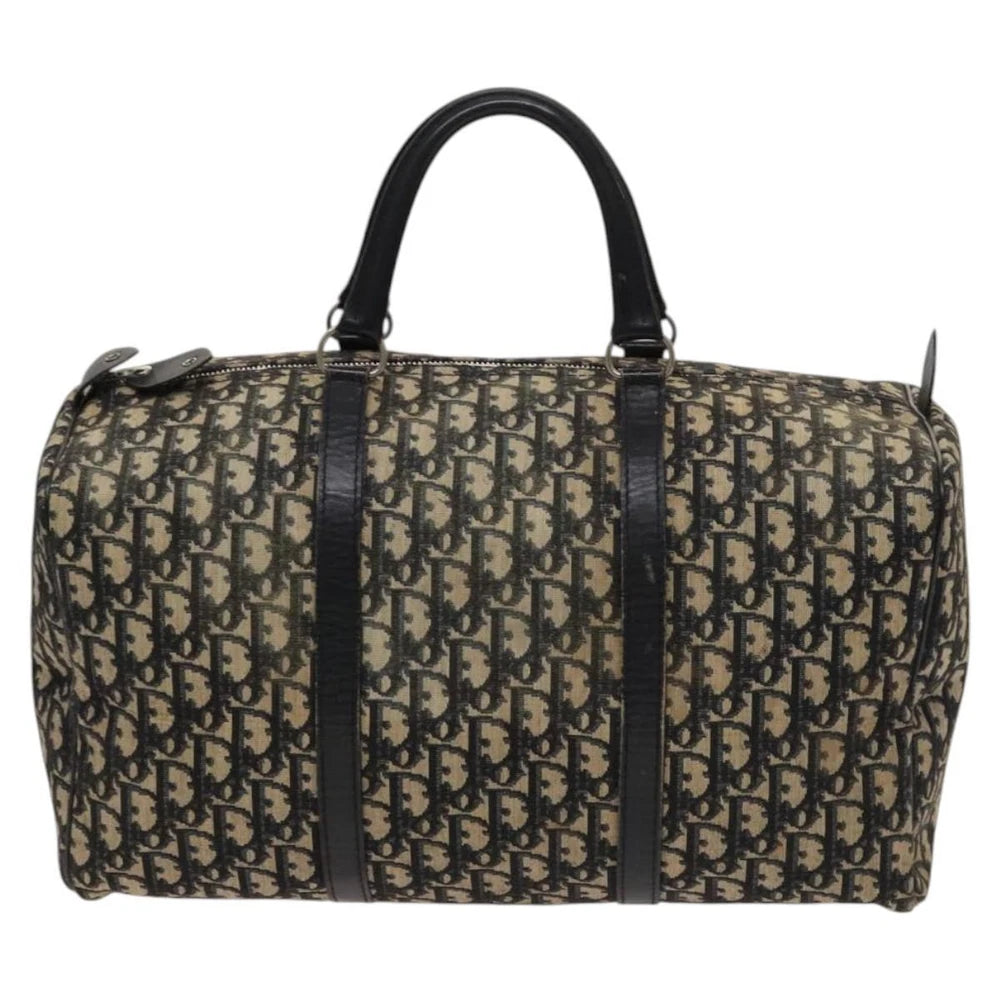 Dior Boston Bag 40 - Navy Trotter Canvas