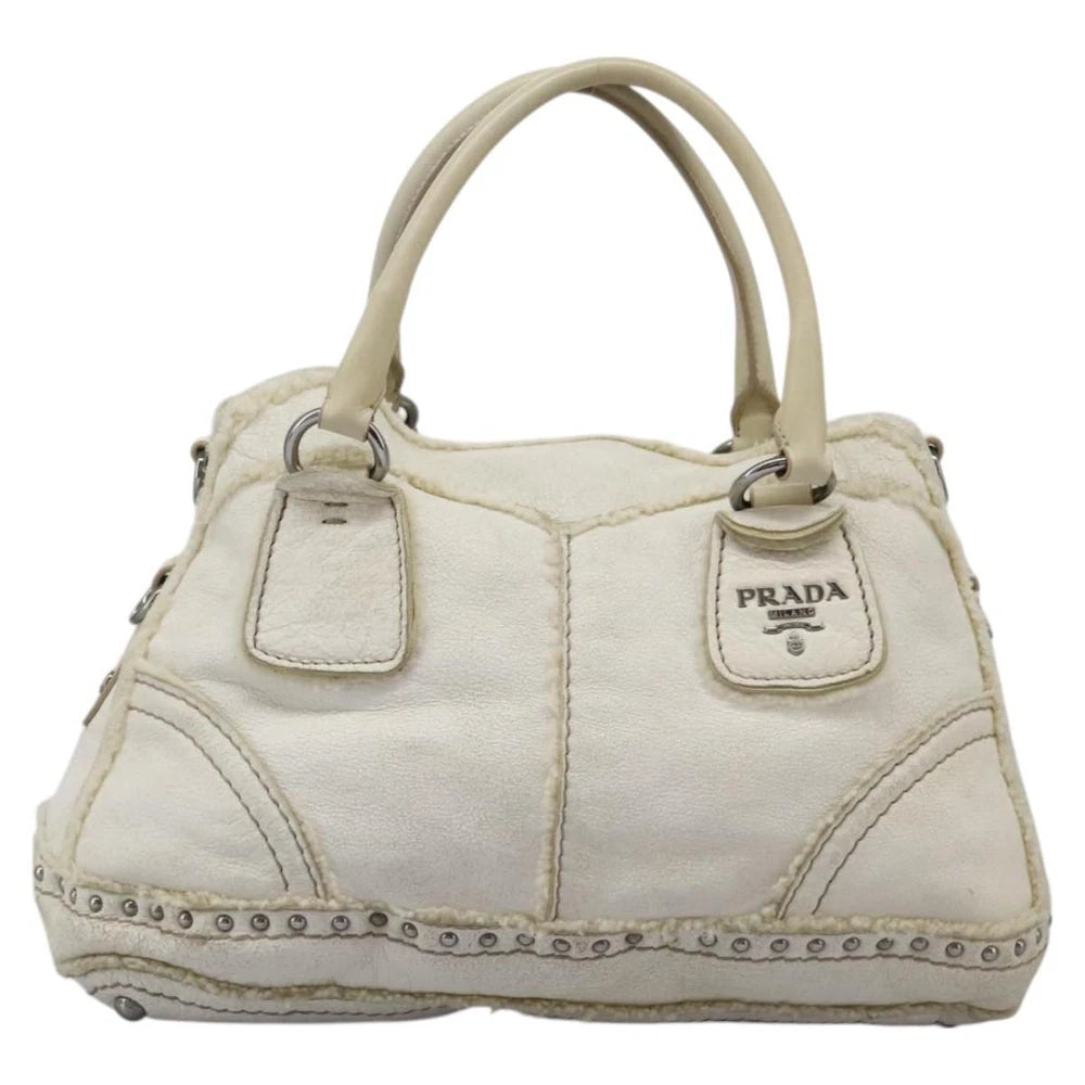 PRADA BAG WHITE LEATHER