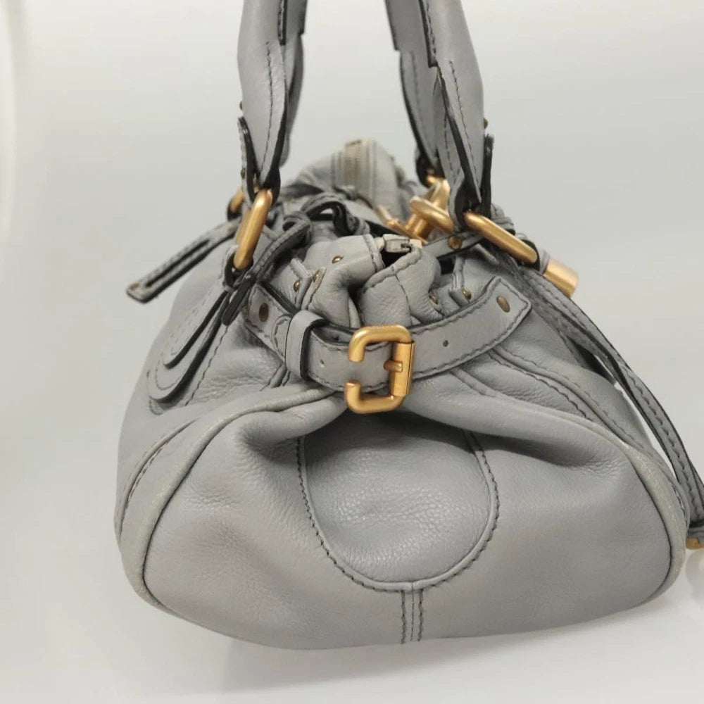 Vintage Chloe Paddington Bag - Gray Leather