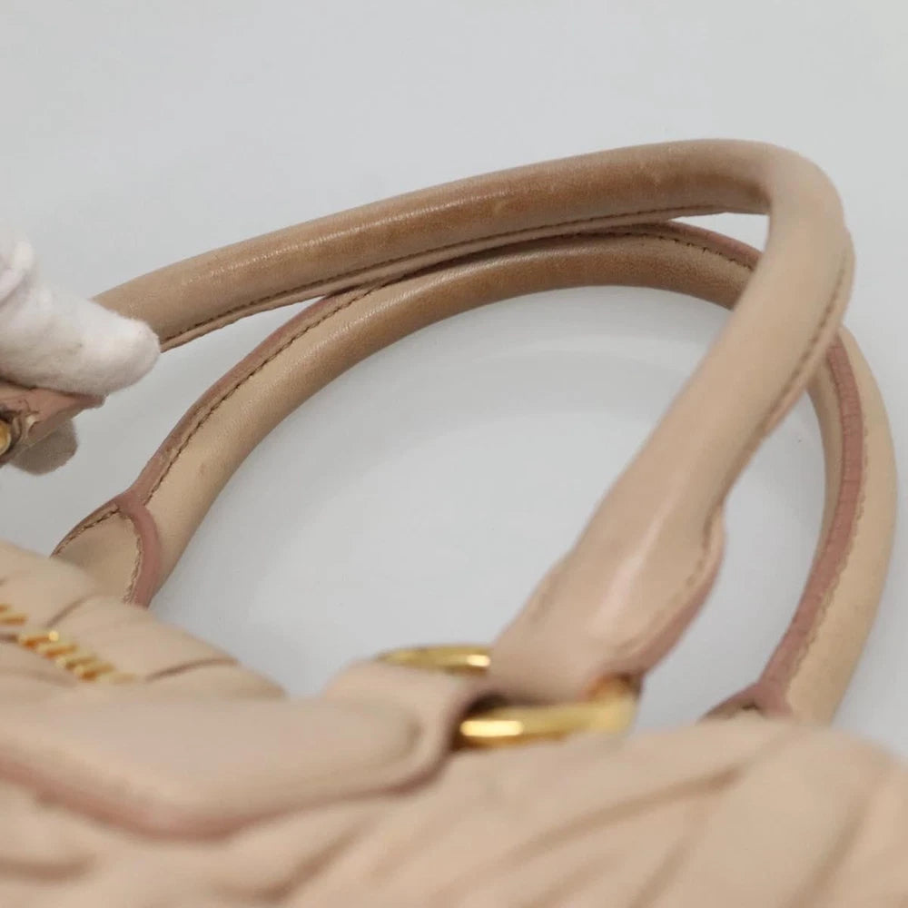 Miu Miu Matelasse Bag - Light pink Leather
