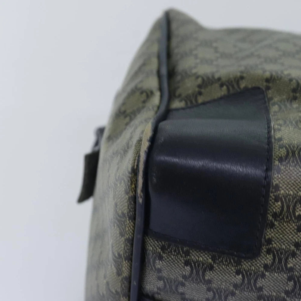 CELINE BOSTON BAG MACADAM CANVAS NAVY