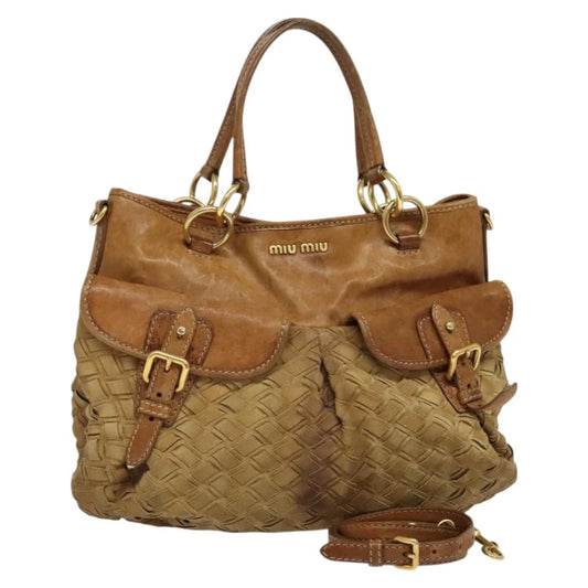 Miu Miu Tote Bag - Brown Suede