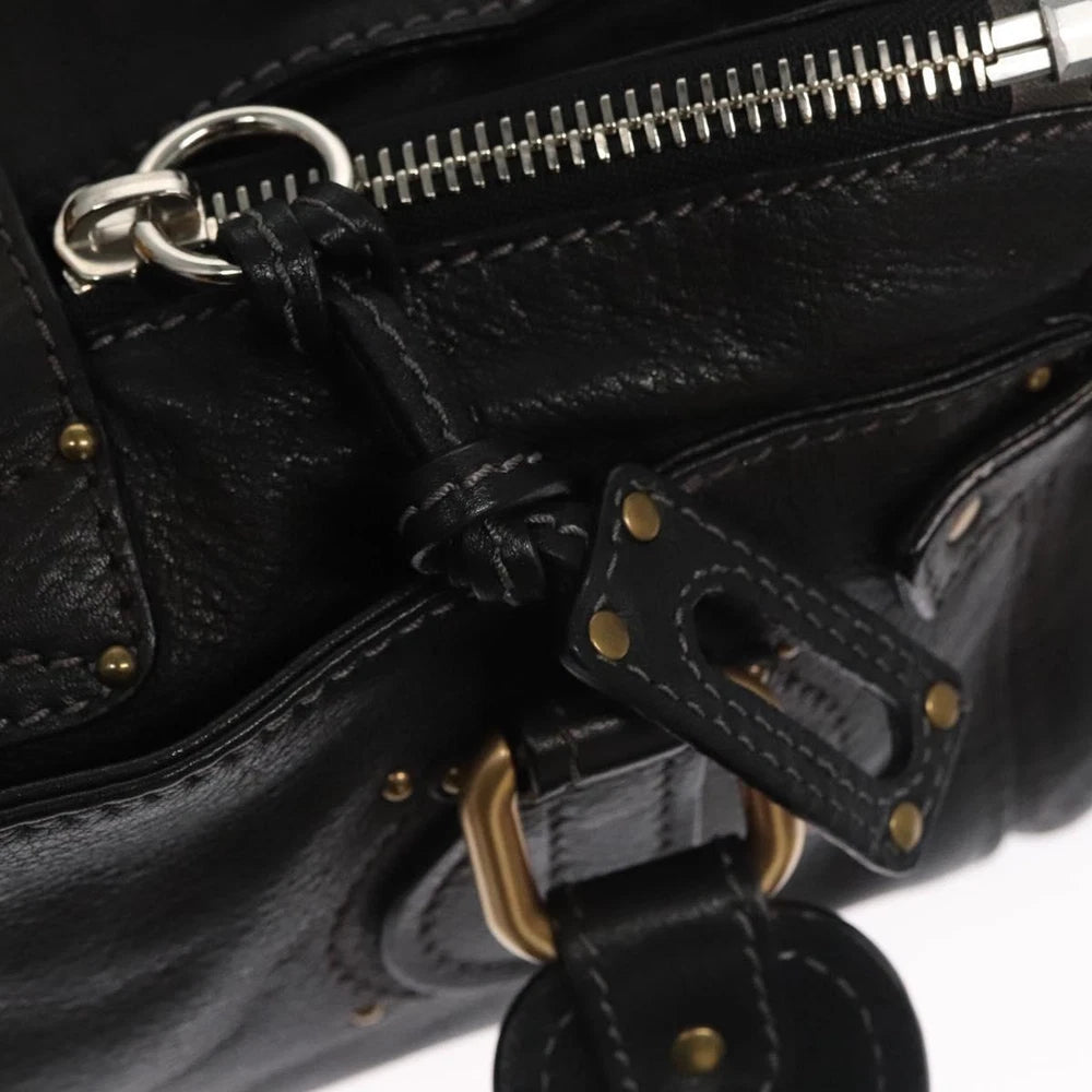CHLOE PADDINGTON BAG BLACK LEATHER