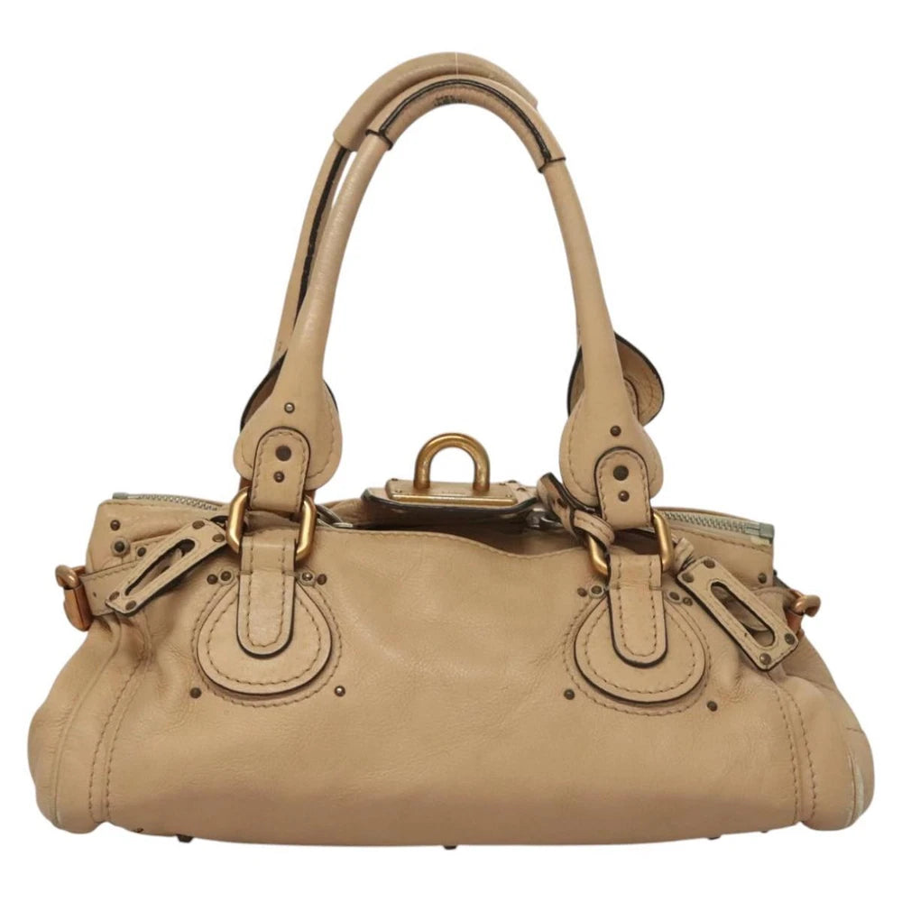 CHLOE PADDINGTON BAG BEIGE LEATHER