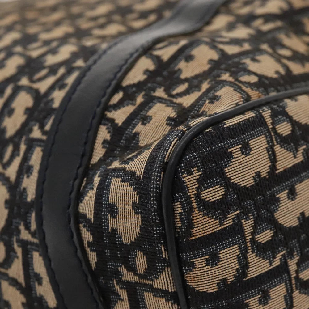 CHRISTIAN DIOR BOSTON BAG 40 TROTTER CANVAS