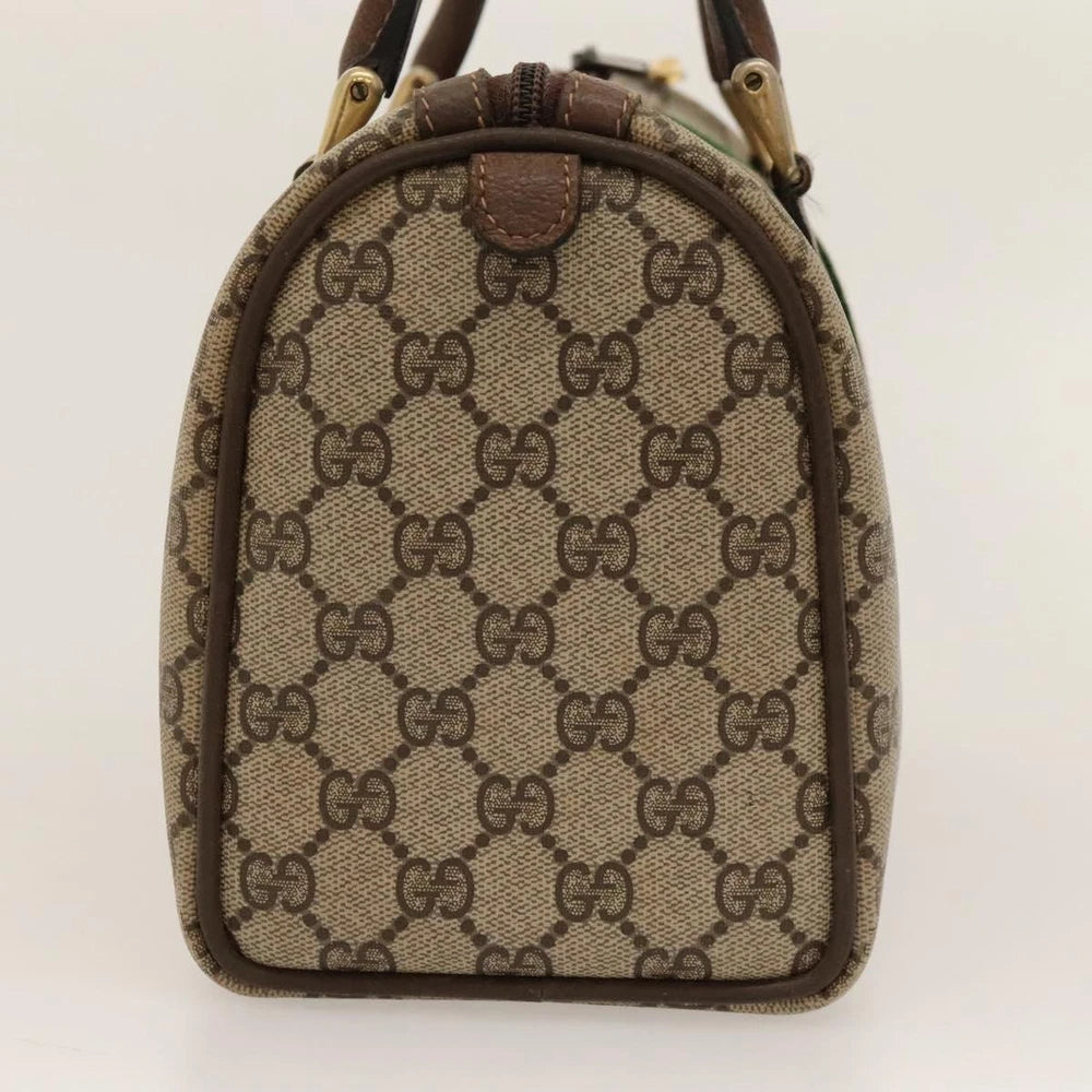 GUCCI BOSTON BAG GG SUPREME WEB SHERRY LINE