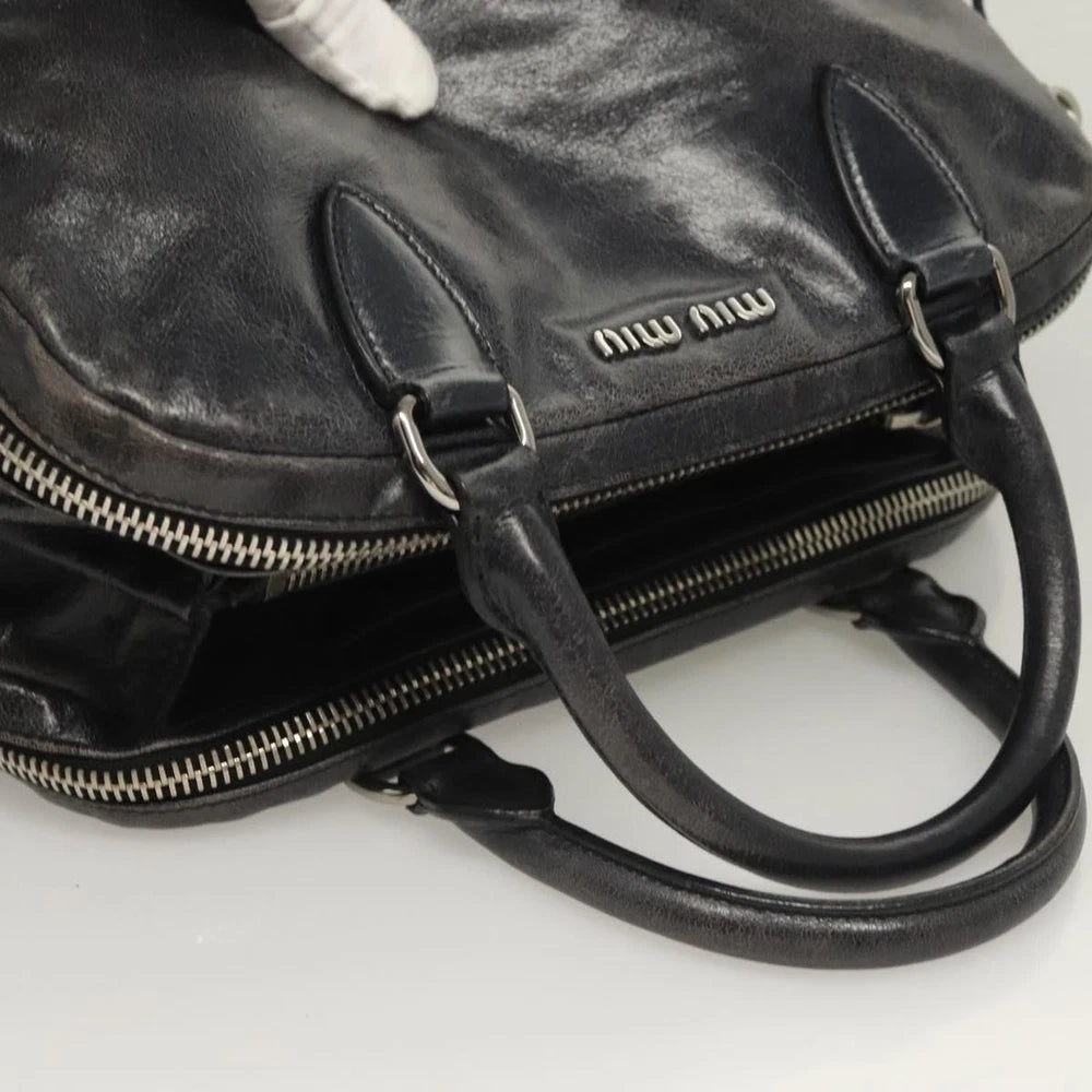 Vintage Miu Miu Handbag Black - Leather