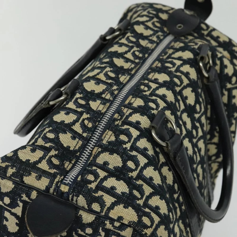 Dior Boston Bag 30 - Navy Trotter Canvas