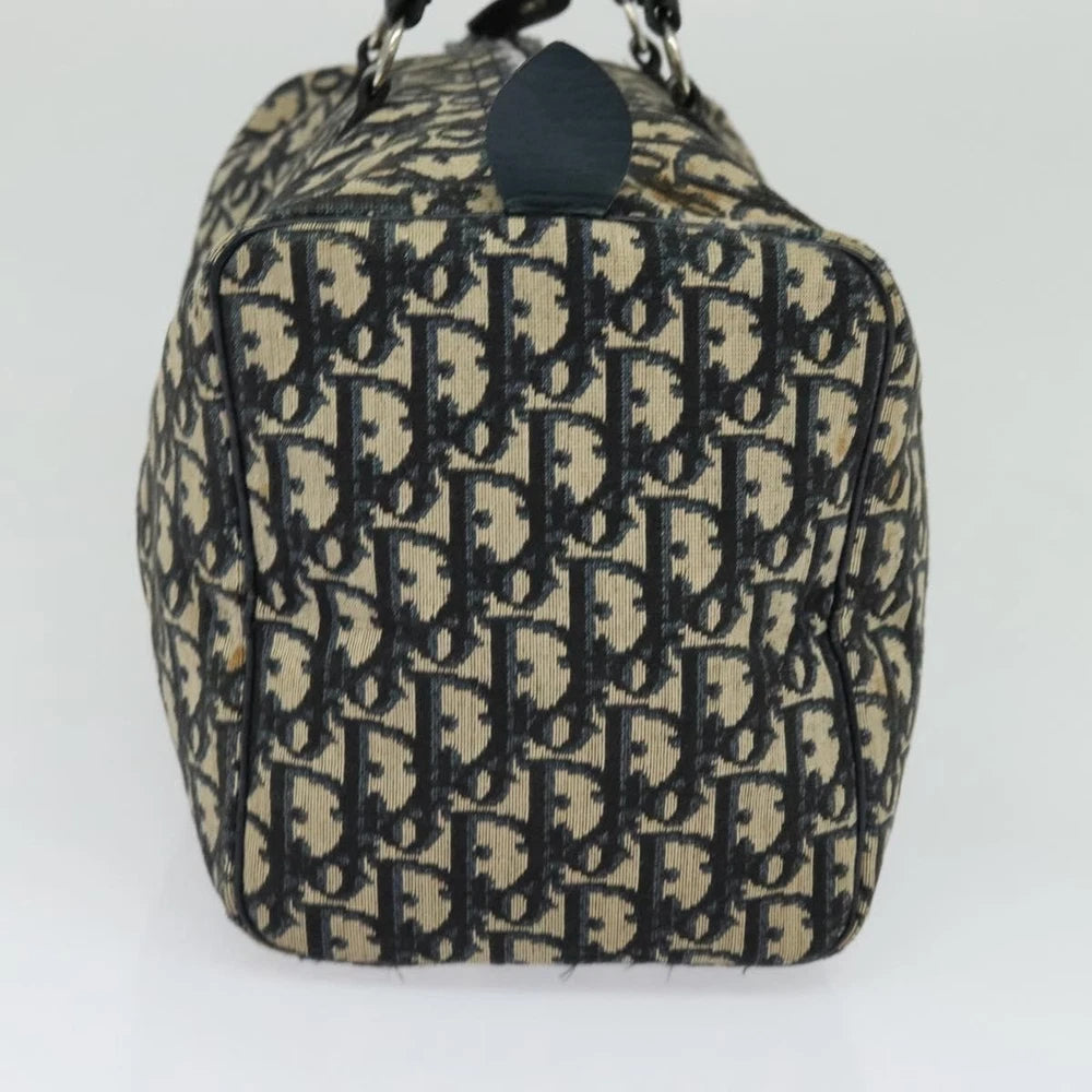 Dior Boston Bag - Navy Trotter Canvas