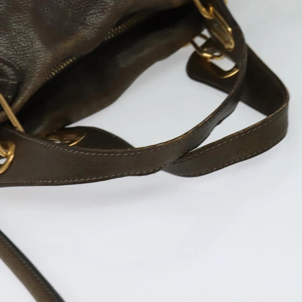 CHLOE PARATY BAG BROWN LEATHER