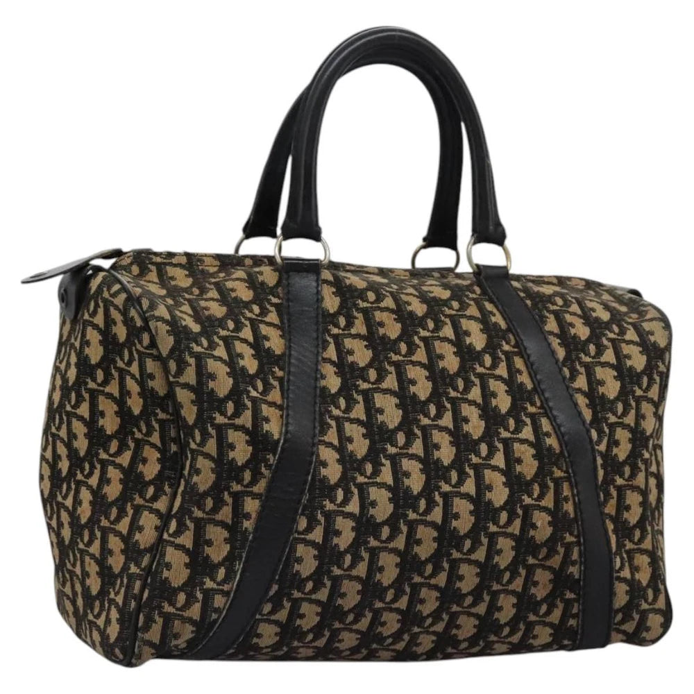 CHRISTIAN DIOR BOSTON BAG 30 TROTTER CANVAS