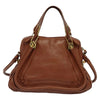 CHLOE PARATY BAG BROWN LEATHER